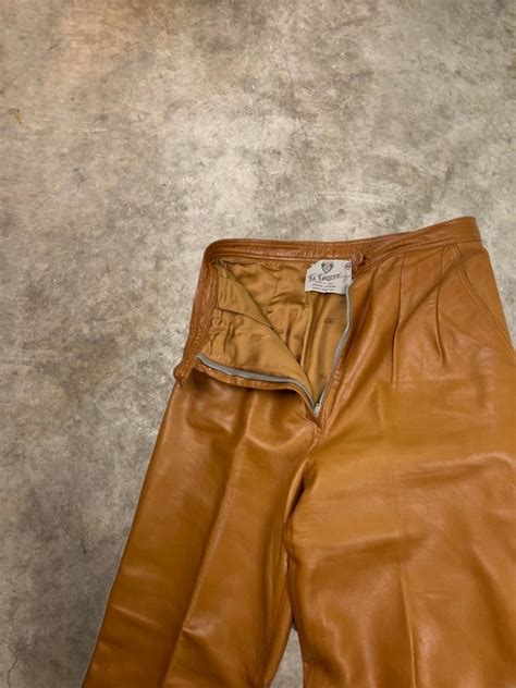 vintage gucci leather pants|Gucci tailored pants.